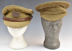 British Army Gloucestershire Regiment other ranks WW1 era and later cloth service cap and an