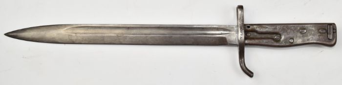 German Ersatz 88/98 pattern all steel knife bayonet, Turkish issue, 2094 to crossguard, with 30.