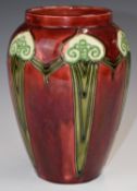 Minton Secessionist vase, 'No 1' printed to base, height 18.5cm