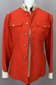 British Army Gloucestershire Regiment officer's red serge patrol jacket, attributed to Lt Col Sir