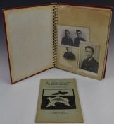 WW2 RAF photograph album containing photos of servicemen, camps, airfields, aircraft including