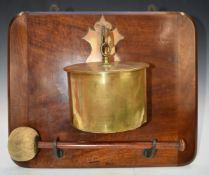 WW1 German part brass shell case converted into a dinner gong, Magdeburg 1916 to the base of the