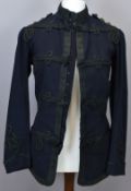 British Army Gloucestershire Regiment 3rd Battalion officer's blue patrol jacket with black lace and