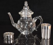 Fortnum & Mason The Oriental two cup glass teapot with infuser, in original box.