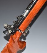 Anschutz model 1411/ 13 Match 54 .22 bolt-action target rifle with shaped grip, raised cheek