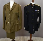 Two British Army Gloucestershire, Berkshire and Wiltshire Regiment officer's jacket, No 1 dress