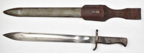German Ersatz 88/98 pattern bayonet being the all steel version of 98/05 'butcher' bayonet, with
