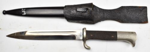 German 1898 pattern walking out bayonet with dummy stud, Alexander Coppell maker's mark to