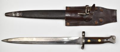 South African police 1888 pattern bayonet with good stamps including SAP to pommel, with 30cm double