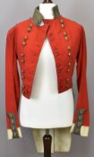 British Army 28th Regiment of Foot (Gloucestershire Regiment) officer's scarlet coatee with gilt