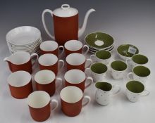 Approximately thirty two pieces of Susie Cooper and Susie Cooper Wedgwood coffee ware, tallest 19cm