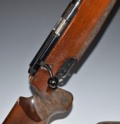 Anschutz Match Model 1807 .22 bolt-action target rifle with shaped and textured grip, adjustable
