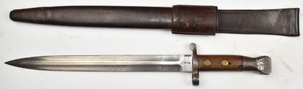 British 1888 pattern bayonet Mk I 2nd type, with some good stamps to ricasso including Sanderson