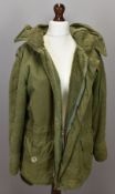 British Army Gloucestershire Regiment parka overcoat with hood, size medium Consigned by the
