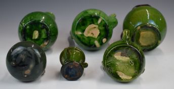 Farnham Art Pottery collection of ewers, jugs and vases, tallest 22cm