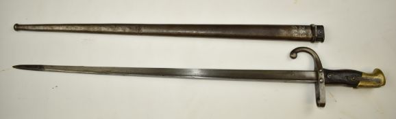 Greek 1874 pattern Austrian made bayonet for 1903 Mannlicher rifle, with 3R to tang and