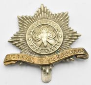 British Army 4th Royal Irish Dragoon Guards bi-metal cap badge