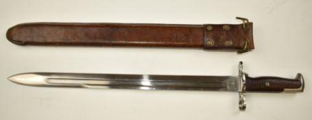 American 1905 pattern sword bayonet for the 1903 Springfield rifle, RTA 1908 and US 1 19167 to