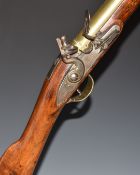 Steele of London flintlock blunderbuss with named and engraved lock, line engraved hammer,
