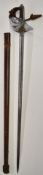 British Army Infantry Officer's 1897 pattern sword, George V cypher to floral pierced guard,