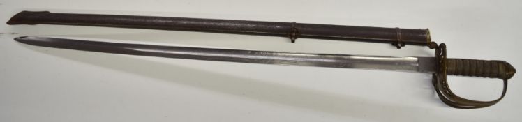British 1845 pattern officer's sword attributed to Captain Durham Plomer, King's (Liverpool)