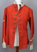 British Army Gloucestershire Regiment full dress scarlet tunic with Lance Corporal chevrons and