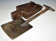 Edward & William Lucas of Sheffield 'The Wallace' folding military interest campaign spade or