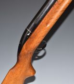 BSA Airsporter .22 under-lever air rifle with semi-pistol grip and adjustable pop-up sights,