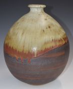 Barbara Cass / Arden Pottery (1921-1992) studio pottery stoneware large squat vase, height 31 x