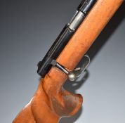 Anschutz  Match 54 .22 bolt-action target rifle with shaped and chequered grip, raised cheek
