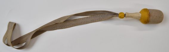 WW2 German yellow cloth bayonet knot with strap