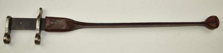 American training bayonet with ¼ twist leather covered 42cm blade. PLEASE NOTE ALL BLADED ITEMS