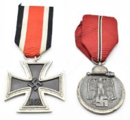 WW2 German Nazi Third Reich Iron Cross and an Eastern Front Medal