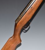 Webley Falcon .22 air rifle with adjustable sights, scope rail, semi-pistol grip and Webley plaque
