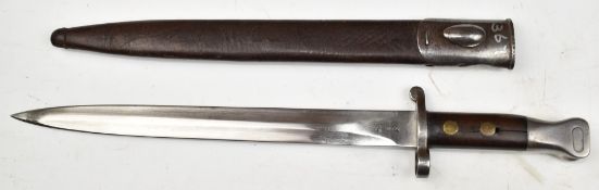 British 1888 pattern bayonet Mk I 2nd type, with some good stamps to ricasso including 10 '94, a