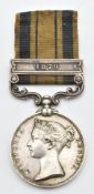 British Army South Africa 'Zulu' medal with clasp for 1879 named to 4738 Corporal J Bendall, 5th