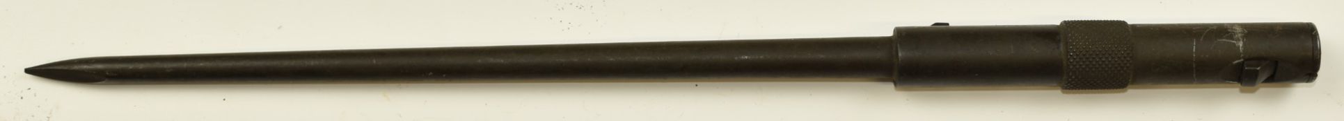 Swiss 'Favor' bayonet for the Rexim FV 4 submachine gun, with 19.5cm spike blade. PLEASE NOTE ALL