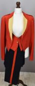 British Army Gloucestershire Regiment officer's scarlet mess jacket with yellow lapels, Major rank