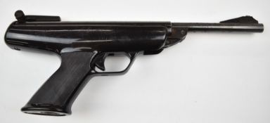 BSA Scorpion .22 target air pistol with shaped and chequered grip, serial number RB49302.