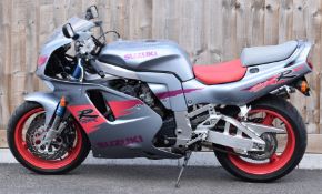 1995 Suzuki GSxR 750WS motorcycle, registration number N301 WUP with V5c, in grey and red colour