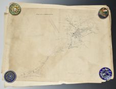 Ten Worcester, Stourbridge and Wolverhampton interest railway maps and plans, running from Worcester