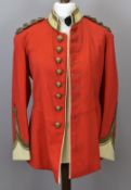 British Army Gloucestershire Regiment officer's full dress scarlet tunic with Captain's rank