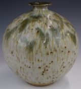 Barbara Cass / Arden Pottery (1921-1992) studio pottery stoneware squat vase, height 27 x diameter