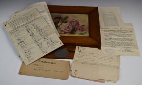 WW1 German Prisoner of war ephemera from Stobs Camp in Scotland including two rulers depicting