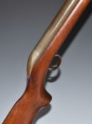 Relum Tornado .22 air rifle with chequered semi-pistol grip, raised cheek piece and adjustable