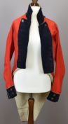 British Army Bristol Volunteers officer's long tail scarlet coatee circa late 18thC/early 19thC with