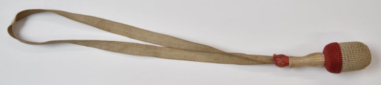 WW2 German yellow cloth bayonet knot with strap