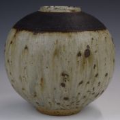 Barbara Cass / Arden Pottery (1921-1992) studio pottery stoneware squat vase, height 18 x diameter