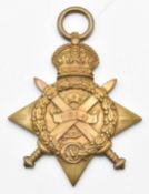 WW1 British Army 1914 Star awarded to Major C H Lewis, ASC, Army Service Corps