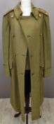 British Army Gloucestershire Regiment officer's greatcoat with Colonel rank insignia to shoulder